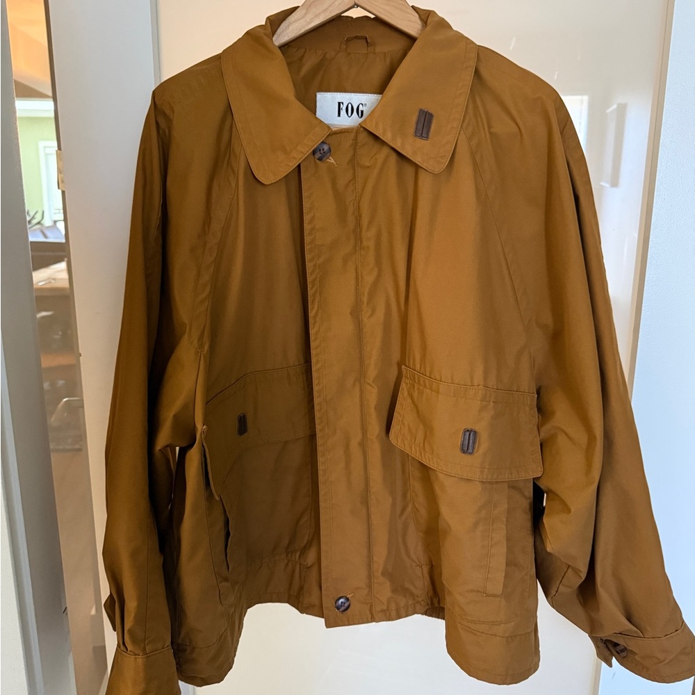 Vintage LONDON FOG Tan Bomber-style Jacket